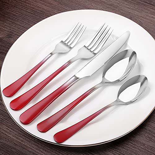 20-Piece Stainless Steel Flatware Set  Service for 4, Mirror Polished, Dishwasher Safe