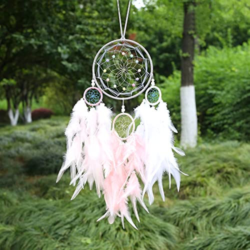 Evil Eye Dream Catchers, Black Dream Catchers for Bedroom Perfect Handmade Hanging Ornament Wall