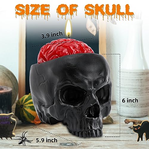 Halloween Candle, Skull Bleeding Candle Gothic Decorations for Home Table Farmhouse