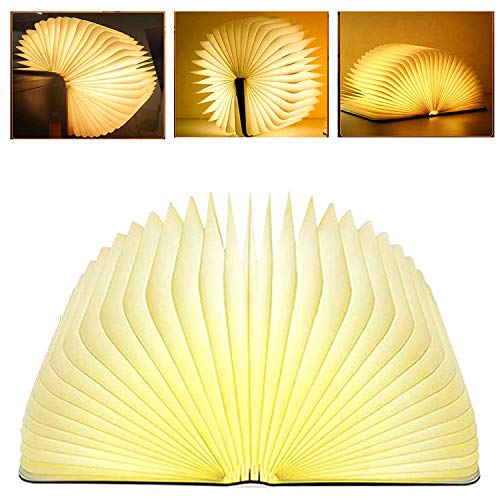 Folding Lamp Book Novelty LED Night Light USB Large Capacity Rechargeable