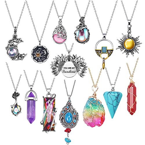 Vintage Crystal Pendant Necklaces for Women