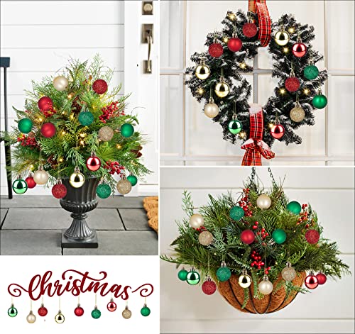 54 PCS Mini Christmas Ball Ornaments