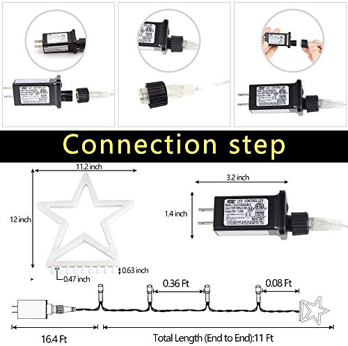 LED Star Christmas Tree Lights, Decoration