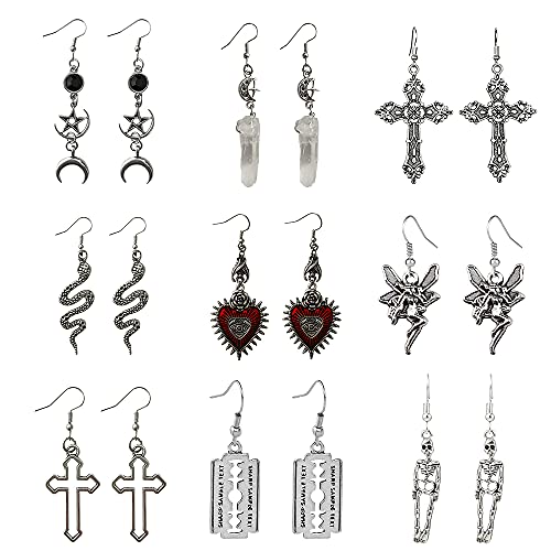 Gothic Punk Vintage Earrings Set for Men/Women