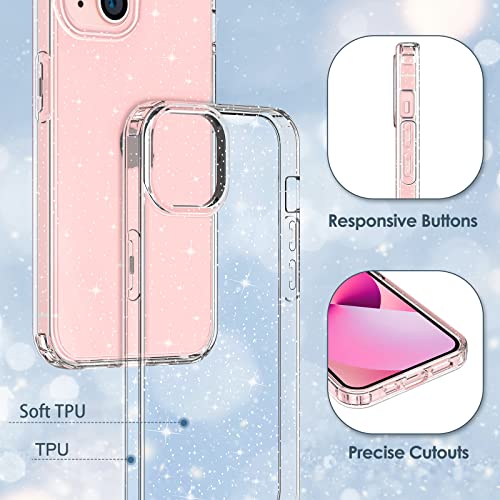 Slim Case for iPhone 13 Soft Liquid Silicone Gel Rubber Bumper, Anti-Scratch Microfiber Lining