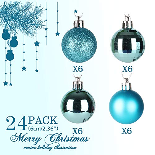 24pcs 2.36in Christmas Balls Decoration