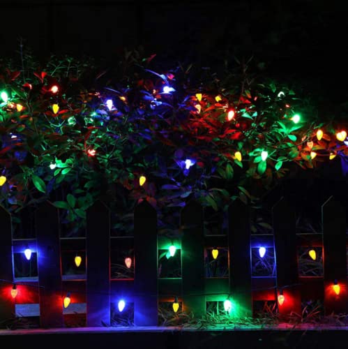 2PK Each 50 LED 49ft Extendable C9 Christmas Lights Decoration