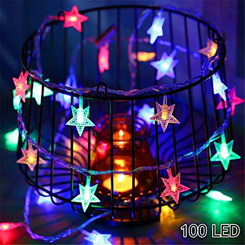 100 LED Star Christmas Lights