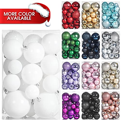 45pcs Christmas Ball Ornaments for Christmas Trees Decorations