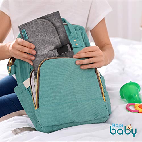 Portable Changing Pad for Newborn Girl & Boy w/ Smart Wipes Pocket – Waterproof