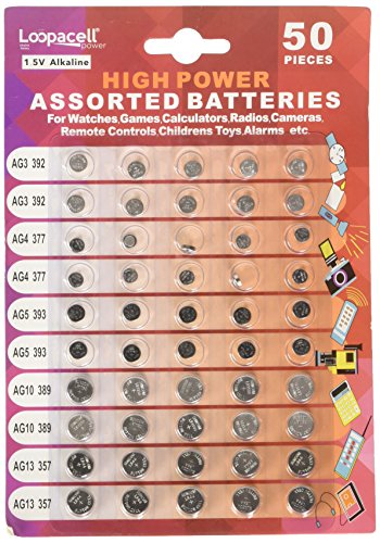 High Power Super Alkaline Button Cell Assorted 1.5V Battery