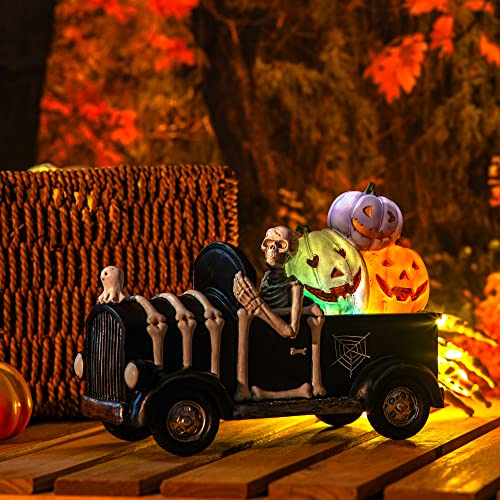 Lighted Truck for Halloween Decoration