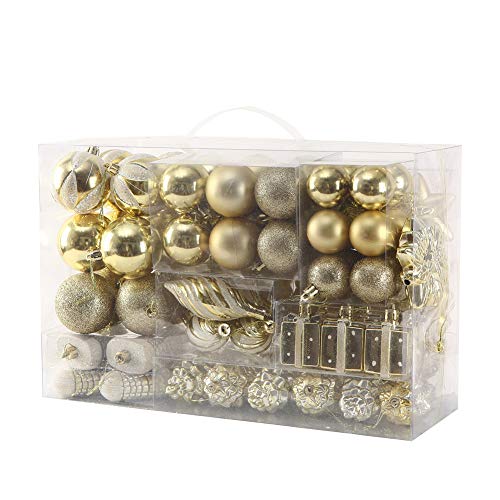 76ct Christmas Tree Balls Ornaments Set