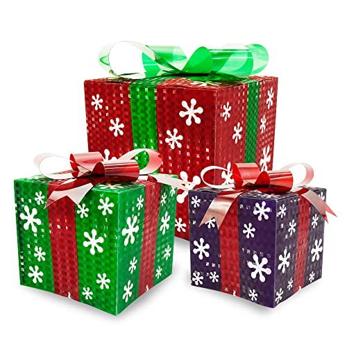 Christmas Lighted Boxes Decoration