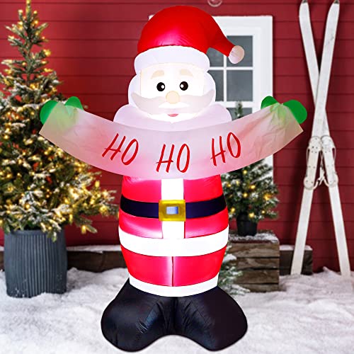 6ft Inflatables Santa/Snowman Christmas Decoration w/ LEDs