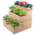 3 Tier Wooden Raised Plant Grow Box, 15.7" × 15.7" × 16.5" Elevated Planter