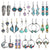 14 Pairs Vintage Teardrop Dangle Earrings for Women