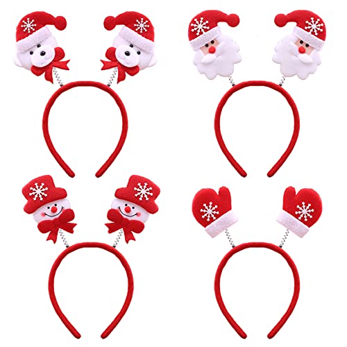 4 Pcs Christmas Headband for Men/Women