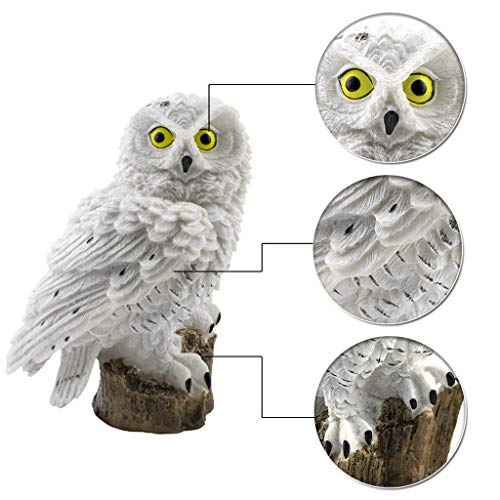 Solar LED LIghts Decorative Resin Owl Solar w/ Stake