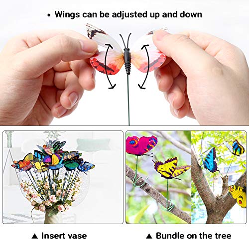 Butterfly Stakes, 50pcs 11.5inch for Garden Decoration