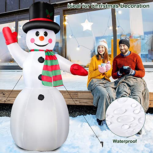 6 FT Christmas Inflatable Santa Claus & Snowman Outdoor Decorations