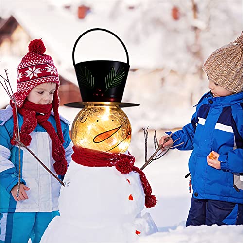 Christmas Snowman Solar Lanterns Decoration