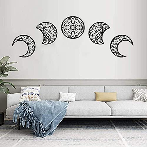 Moon Appearance Wall Art Decoration  (5 Pieces)