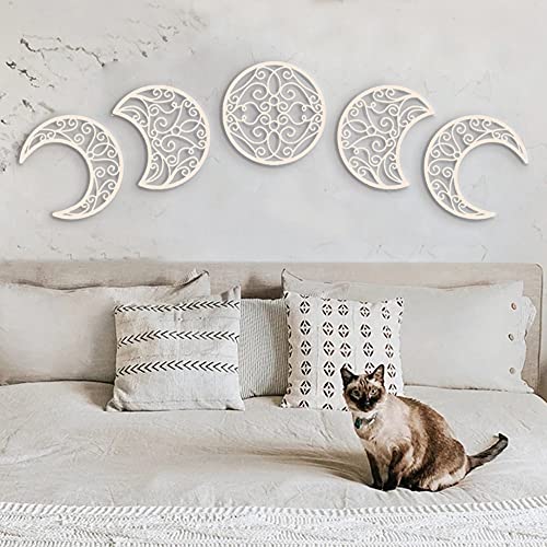 Moon Appearance Wall Art Decoration  (5 Pieces)