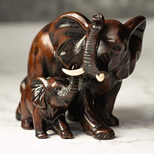 Decorative Elephant Family Statues - Ideal for Modern & Rustic Settings for Home Decoration