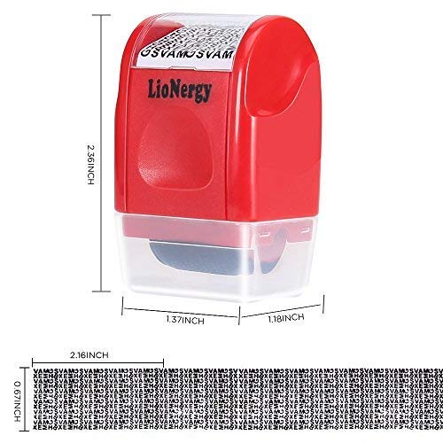 Identity Protection Roller Stamp for Theft Prevention