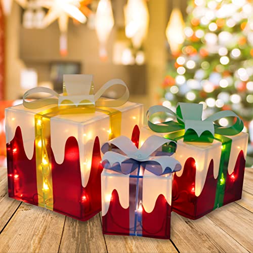 Christmas Lighted Boxes Decoration