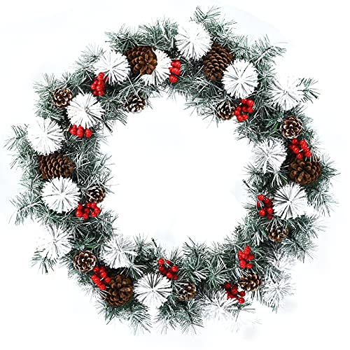 30” Pre-lit Christmas Wreath Decoration