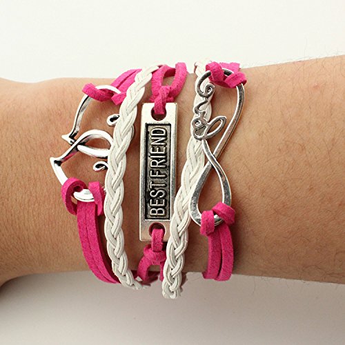 16pcs Vintage Multilayer Woven Leather Alloy Owl Braided Infinity Bracelets for Women