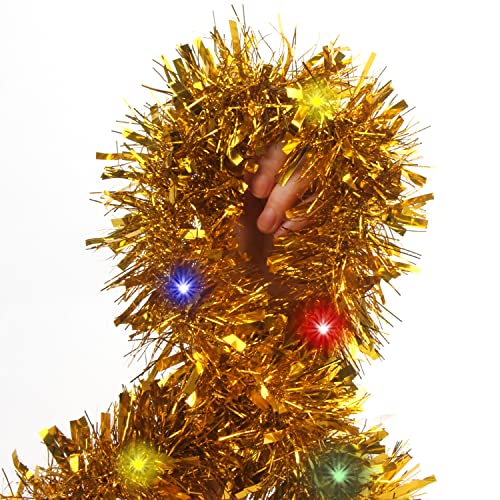 32.8 Ft Christmas Prelit Tinsel Garlands