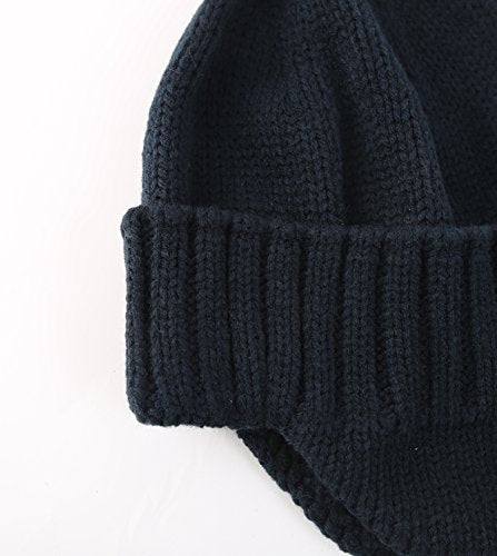 Mens Winter Knit Earflap Hat