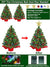 2 Pack 20 Inch Prelit Tabletop Christmas Tree w/ Lights & ornaments