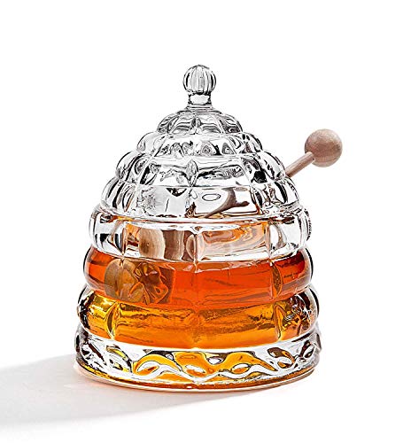 Crystal Honey Jar, Beehive Honey Dish