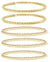 14K Gold Plated Beaded Bracelets for Women -Stretchable & Adjustable