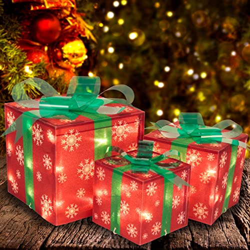 Christmas Lighted Boxes Decoration