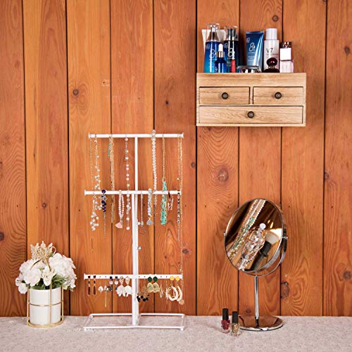 3 Tier Jewelry Metal Tree Stand Organizer