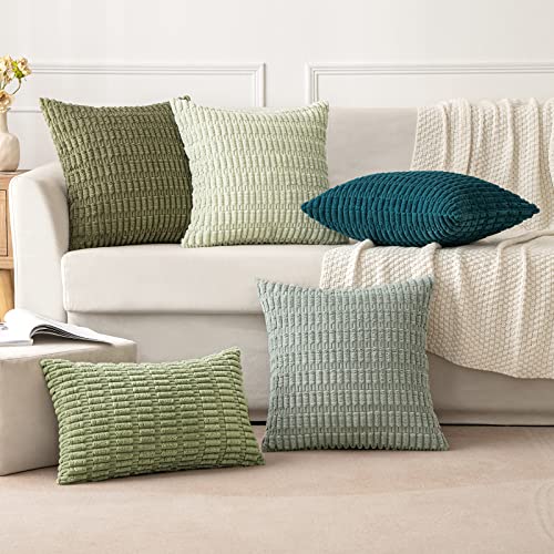 Pack of 2 Decorative Fall Throw Pillow Covers 18x18 Inch Pillow for Sofa Living Room Couch Bed