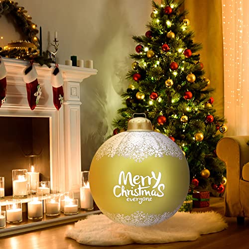 24in Giant Christmas Balls Outdoor Decoration w LEDS