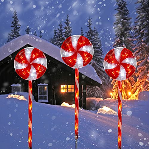 Lollipop Christmas Pathway Lights Decoration