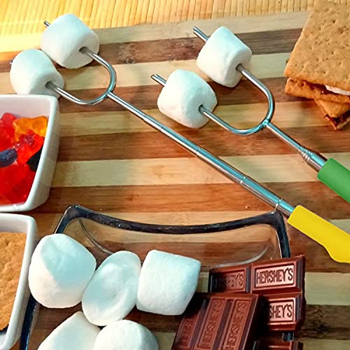 Marshmallow Roasting Sticks  Extend 45" -Smores Sticks for Fire Pit