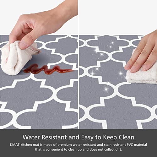 [2 PCS] Kitchen Cushioned Anti-Fatigue Floor Mat, Heavy Duty PVC Ergonomic