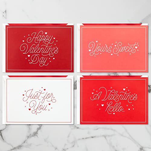 Hallmark Signature Wonder Pop Up Valentines Day Cards Assortment (4 Cards with Envelopes)