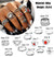 Stackable 118 Pcs Knuckle Rings Set Vintage Hollow Rings for Women