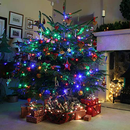 50 LED Battery Operated 16ft Christmas Lights Decoration