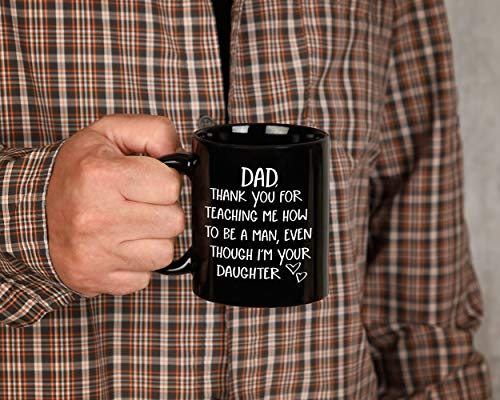 Funny Novelty Coffee Mug 11oz Black Ceramic for  Father's Day/Birthday Gift