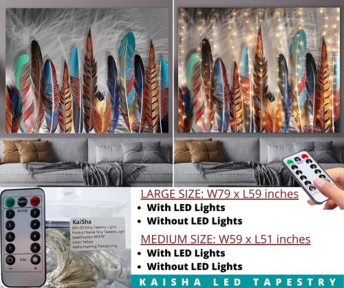 Modern LED Peacock Tapestry